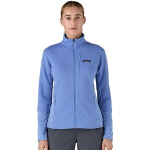 Patagonia R1 Full-Zip Jacket Light Blue Women’s Small Polartec Grid Fleece